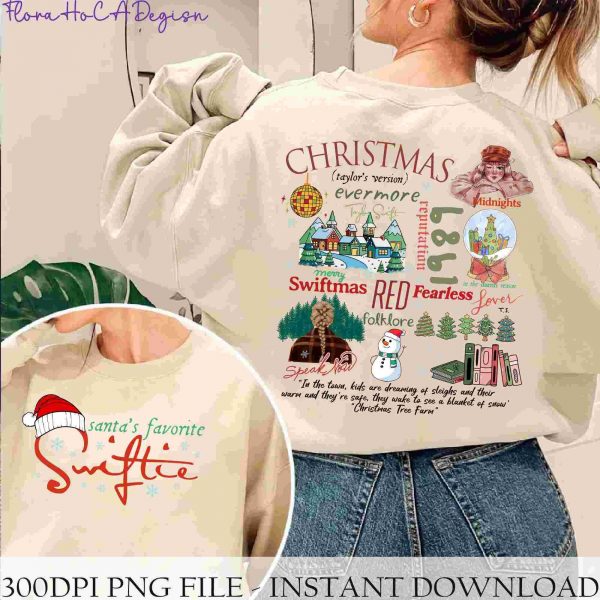 Festive SVGs for Music Fans Merry Swiftmas More