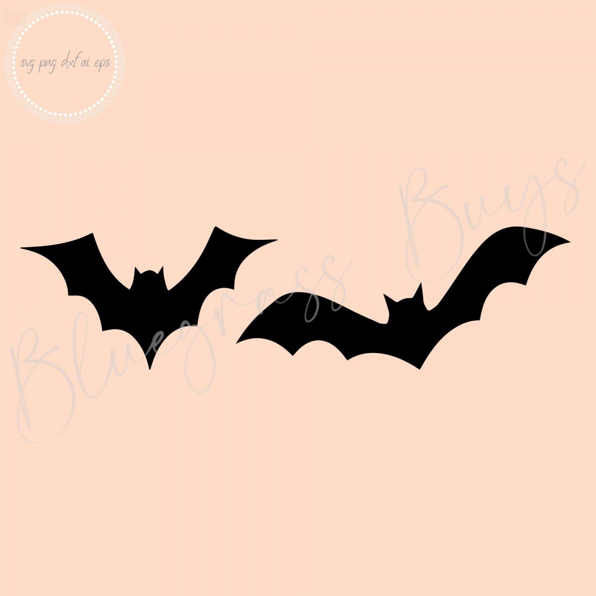 Flying Bats SVG Halloween Clipart Digital Download for Cricut