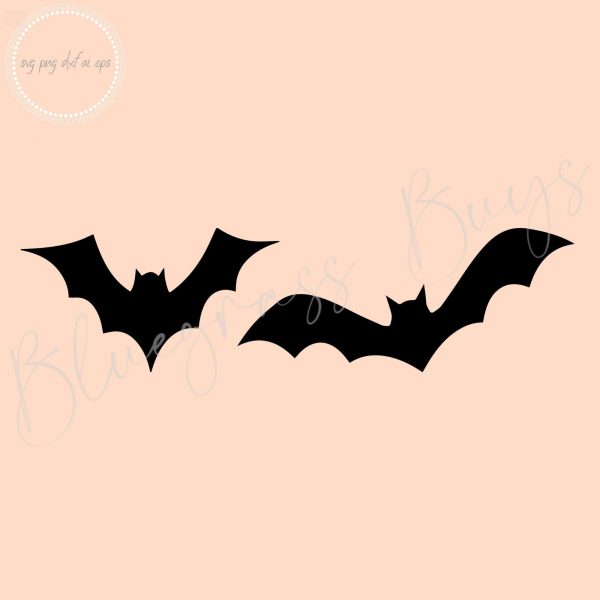 Flying Bats SVG Halloween Clipart Digital Download for Cricut