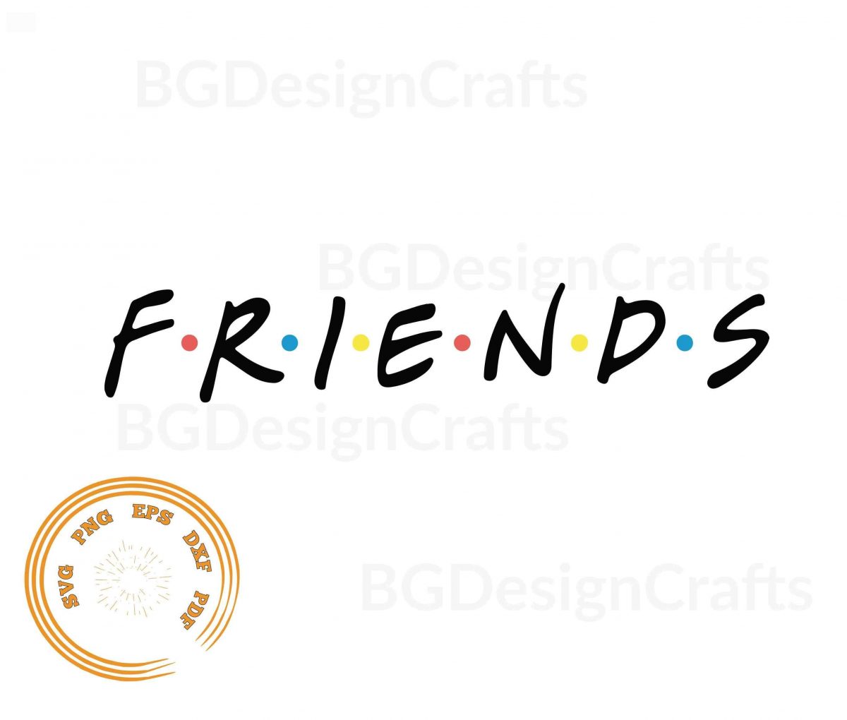 Friends Logo SVG PNG Cut File for Cricut