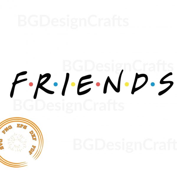 Friends Logo SVG PNG Cut File for Cricut