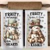 Frosty Winter SVG Kitchen Bundle Snowman Towel Apron Designs for