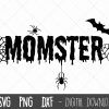 Funny Momster Halloween Shirt SVG Cut Files