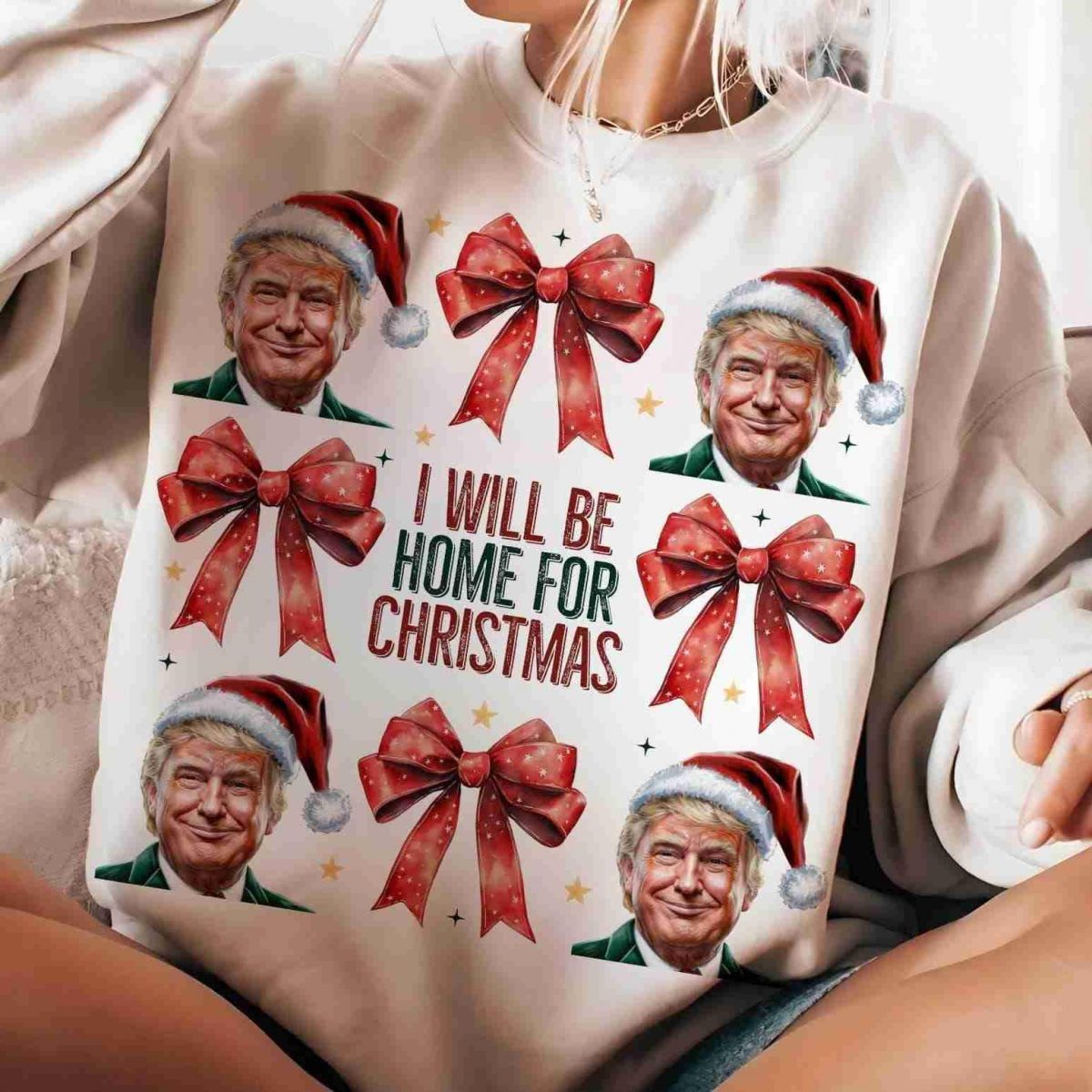 Funny Trump Christmas TShirt Design SVG PNG Files for Sublimation