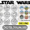 Galaxys Edge Tshirt Design Star Wars Planets SVG PNG Collection