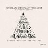 German Xmas Tree Plotter Svg Dxf Png Eps Jpg Cricut Silhouette