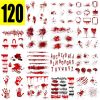 Get 120 Authentic Splatter Blood PNGs Ideal for Spooky DIY Download