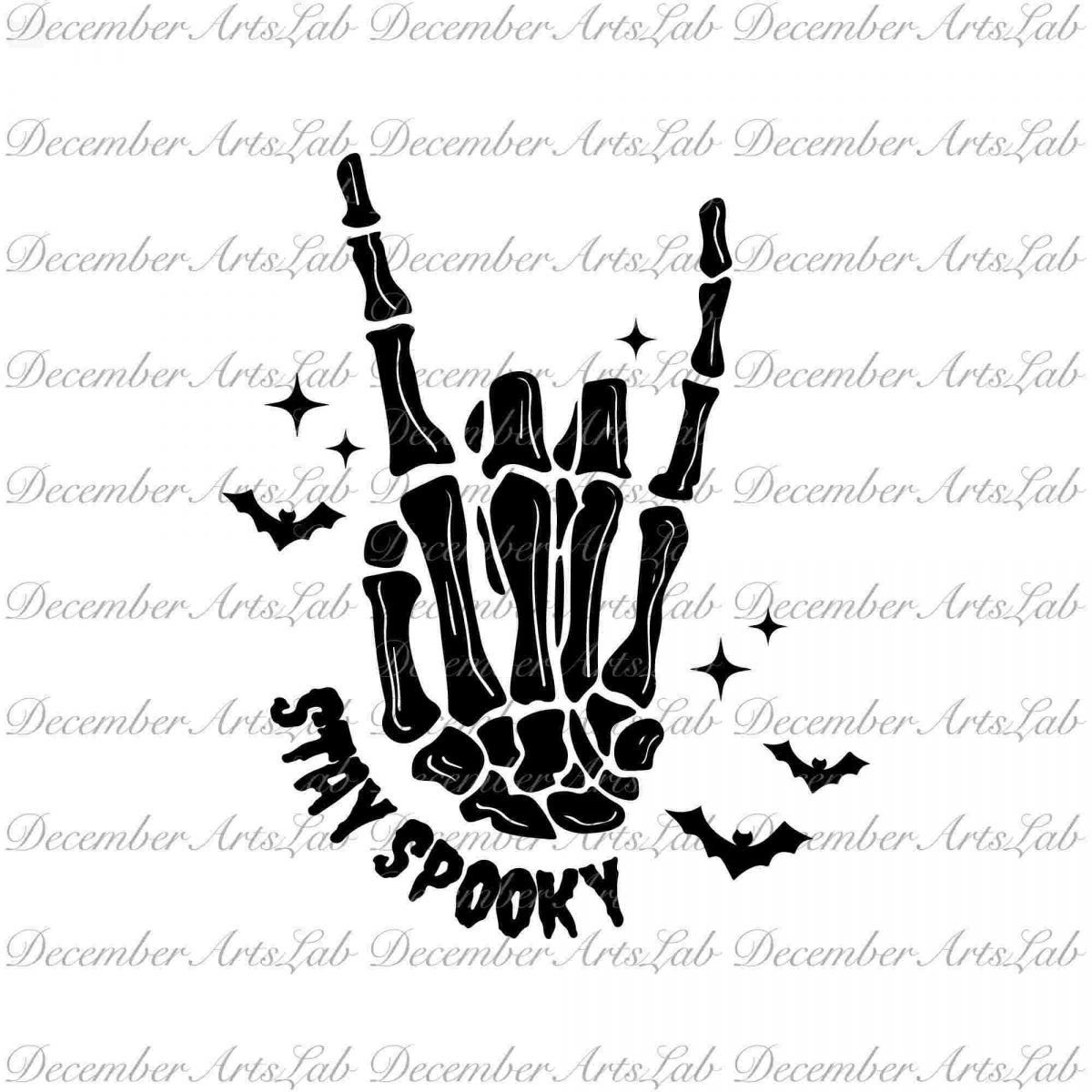 Get Creepy with Halloween Svg Skeleton Hand Svg Bats Svg and More