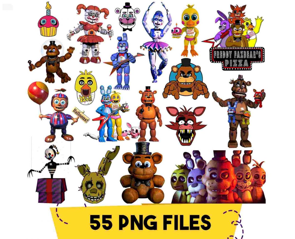 Get Five Nights at Freddys PNG Instantly for Cake Topper Fnaf