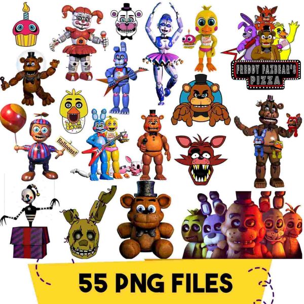 Get Five Nights at Freddys PNG Instantly for Cake Topper Fnaf