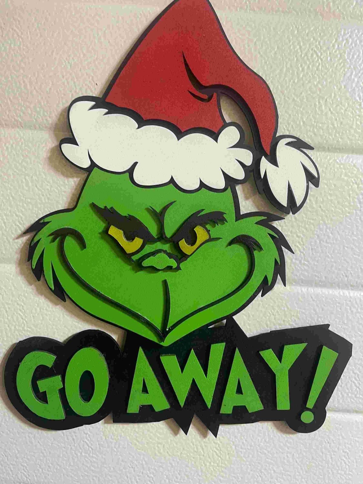 Get Rid of Grinch Door Sign SVG Download