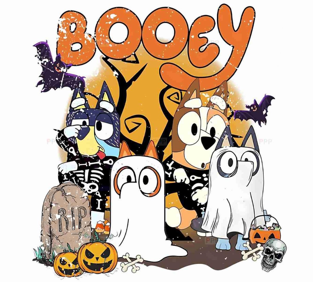 Get Spooky with Bluey Halloween Costumes in PNG Format