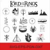 Get The Lord of the Rings Clipart Bundle Instantly SVG PNG EPS DXF