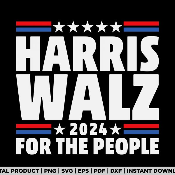 Get Your Kamala Harris Tim Walz 2024 Shirt Design SVG PNG Files Now