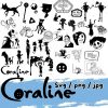 Ghostly Coraline Design Bundle SVG PNG JPG Cut Files for Digital