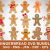 Gingerbread man svg, gingerbread woman svg, christmas svg, bundle svgs, layered cut, gingerbread png, gingerbread dxf, gingerbread man eps