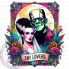 Gothic Bride of Frankenstein Tarot Tee PNG Digital Download