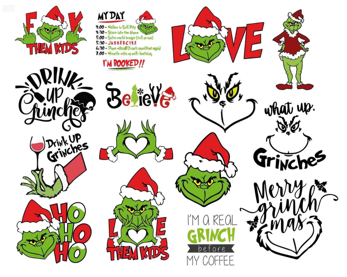 Grinchmas SVG Bundle Festive Christmas Cricut Cut Files Instant