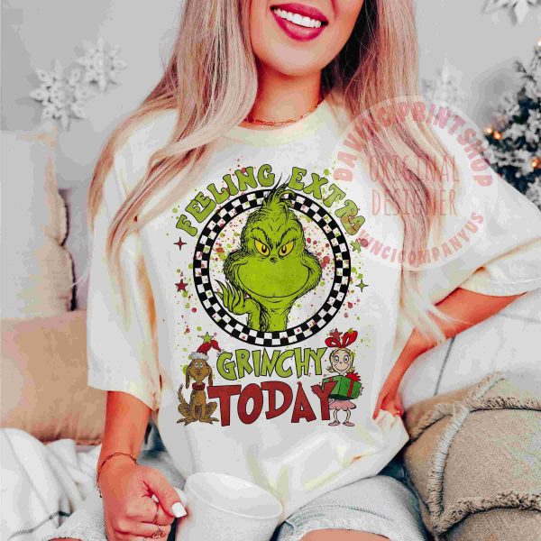 Grinchy Vibes 2 Retro Christmas PNG Files for Festive Sublimation