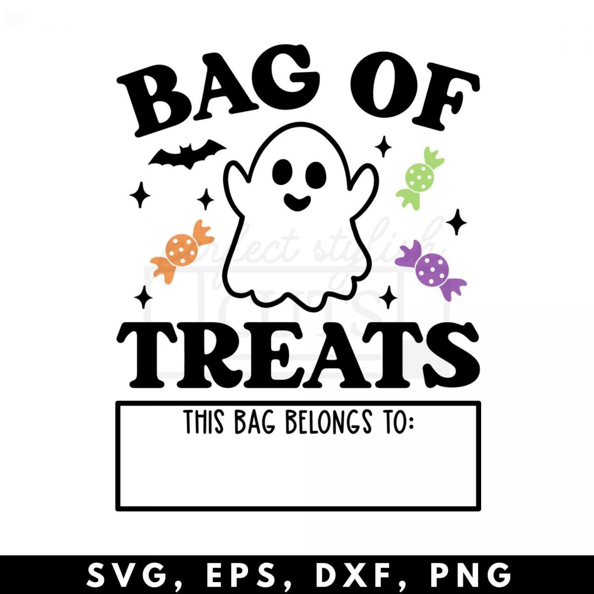 Halloween Candy Bag SVG Set