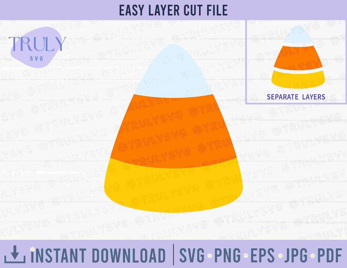 Halloween Candy Corn SVG PNG Digital Download for Sublimation Clip