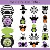 Halloween Candy Dome Holder SVG Bundle for DIY Cricut Silhouette