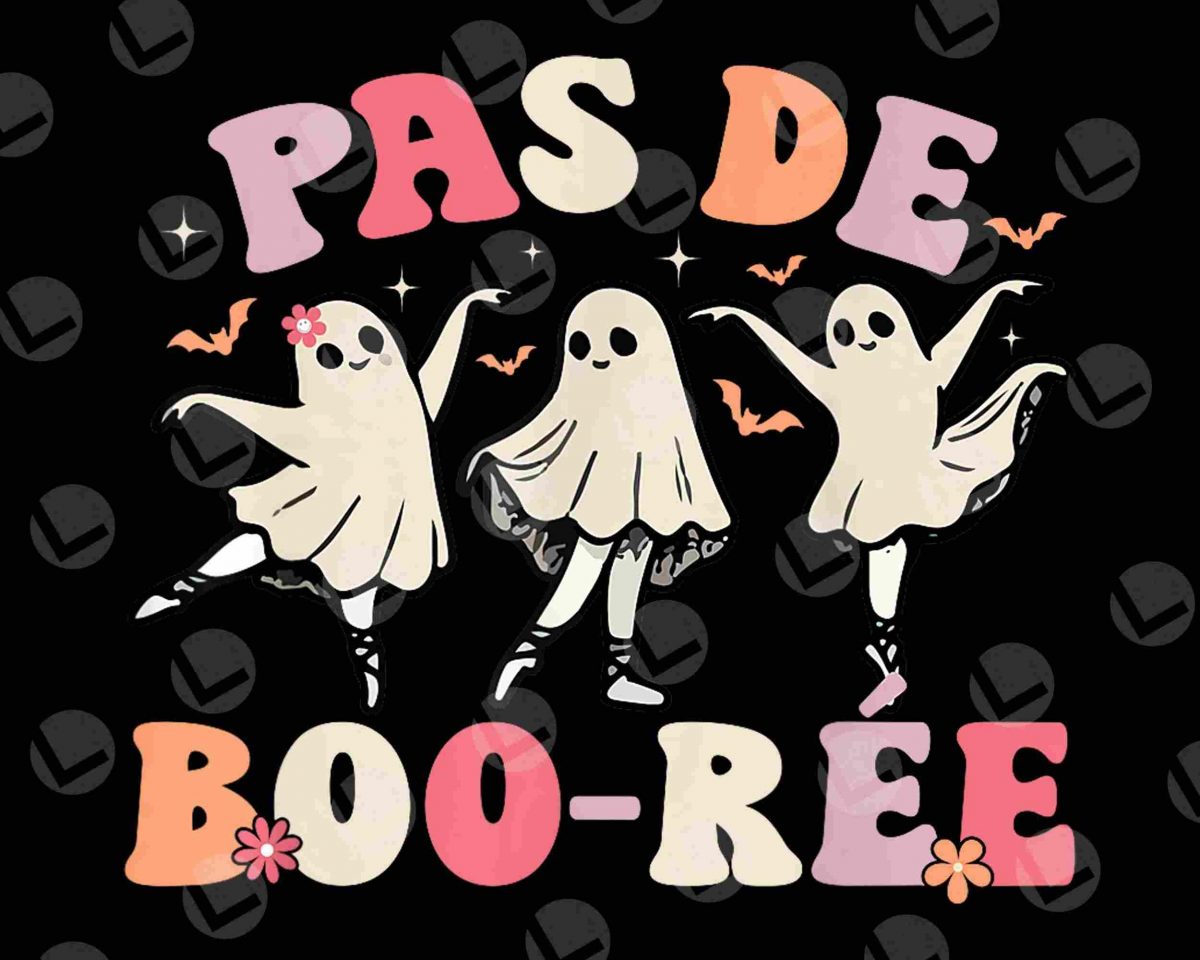 Halloween Ghost Ballet Dancer Teacher svg Spooky Dance Lover png