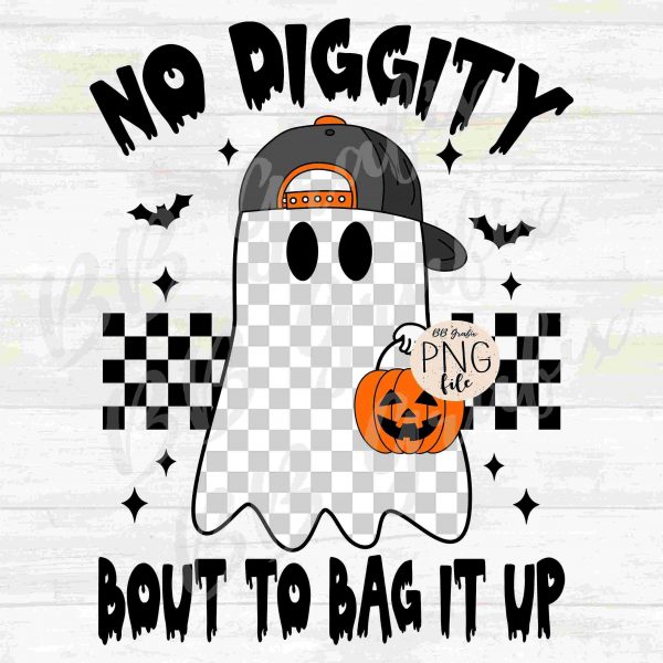 Halloween Ghost Boy Kid Checker Ball Cap SVG PNG Design Instant