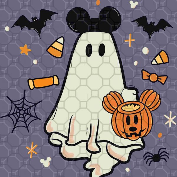 Halloween Ghost Mickey png WDW shirt design sublimation DTF