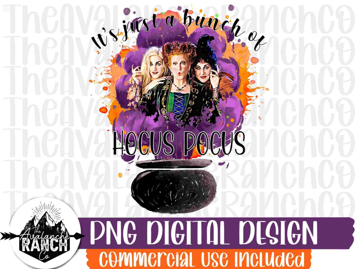 Halloween Magic Hocus Pocus SVG PNG Designs for Sublimation