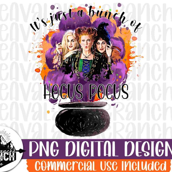 Halloween Magic Hocus Pocus SVG PNG Designs for Sublimation