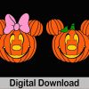 Halloween Mickey Minnie Pumpkin Bundle SVG Download