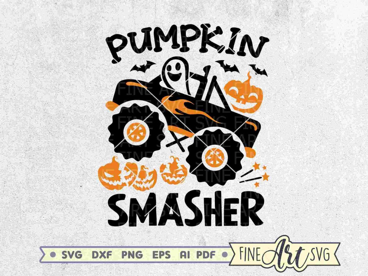 Halloween Monster Truck SVG Bundle for Kids Shirts