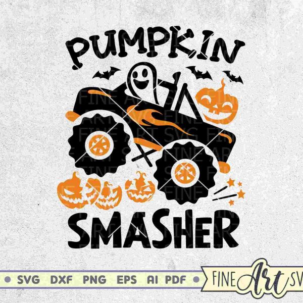 Halloween Monster Truck SVG Bundle for Kids Shirts