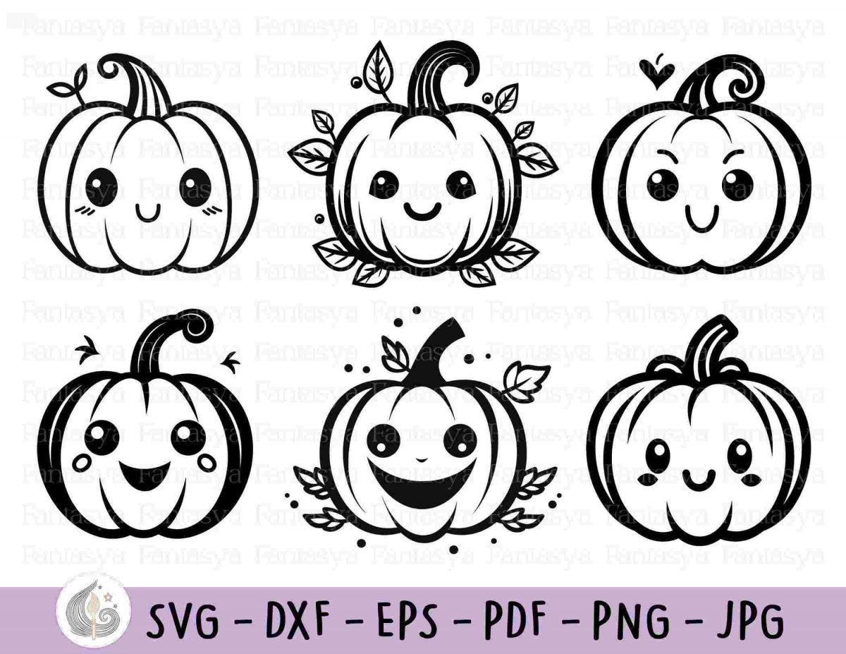 Halloween Pumpkin Svg Bundle Spooky Cut Files Instant Download