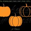 Halloween Pumpkin SVG DXF Bundle for Cricut Silhouette Digital