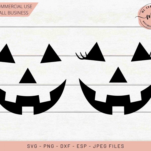 Halloween Smiling Carved Pumpkin svg JackoLantern ClipArt with Lashes