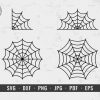 Halloween Spider Web SVG Cut Files for Cricut Silhouette Instant