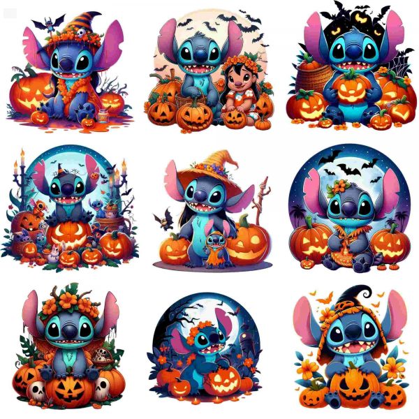 Halloween Stitch and Angel PNG Bundle for Costume Creations