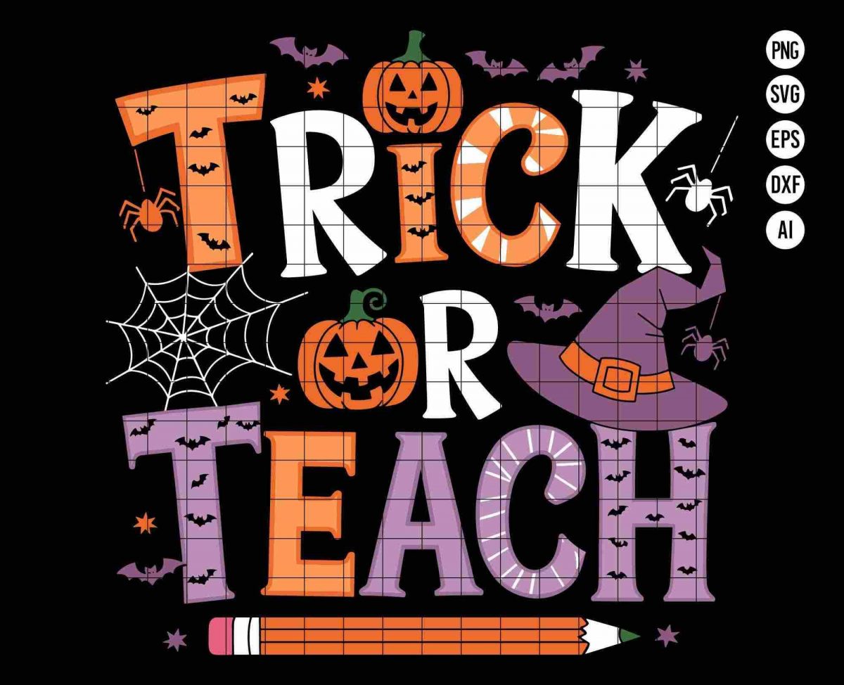 Halloween Teacher Resources SVG PNG Downloads for Spooky Classroom