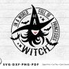 Halloween Witch SVG Cut File Spooky Princess Sublimation Dxf Pdf Png.