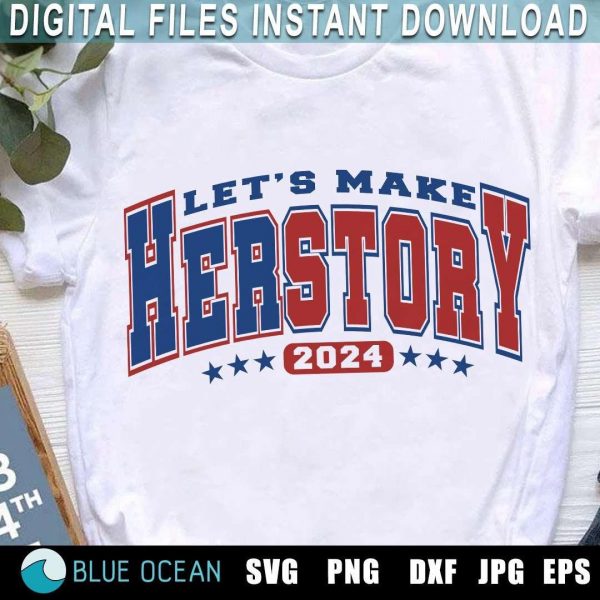 Herstory with Kamala Harris 2024 SVG PNG for Election Sublimation