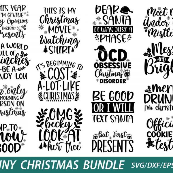 Hilarious Christmas SVG Pack Designs for a Merry Holiday Season