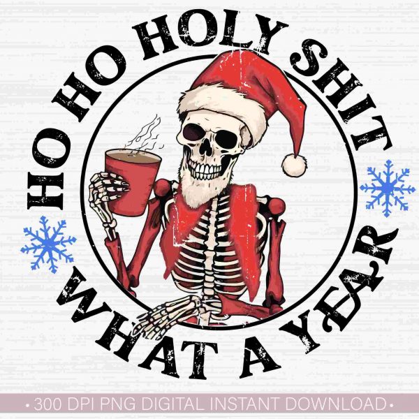 Hilarious Christmas SVG Skeleton Santa Funny Shirt Designs