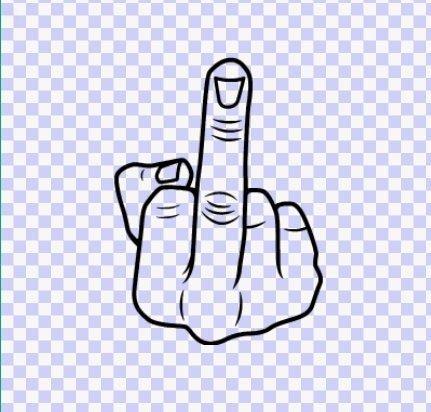 Hilarious Middle Finger SVG PNG Cut File for Cricut Silhouette