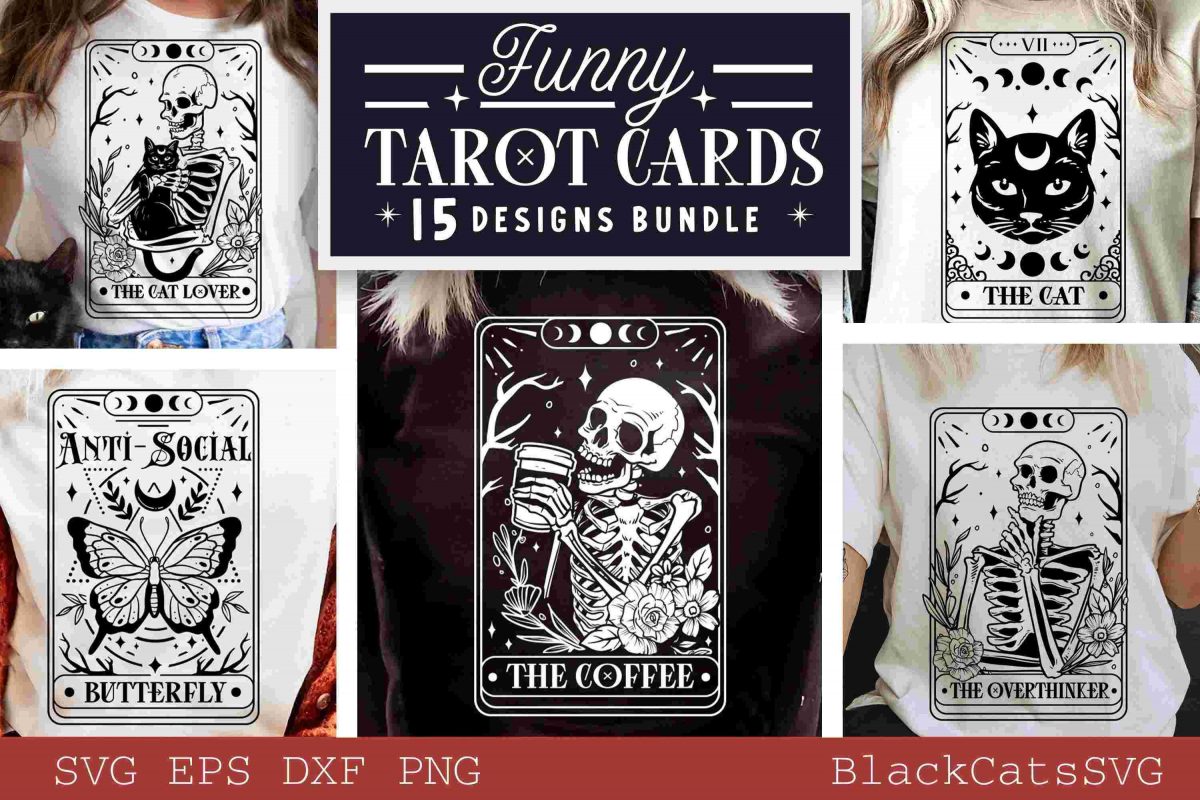 Hilarious Tarot Card SVG Bundle