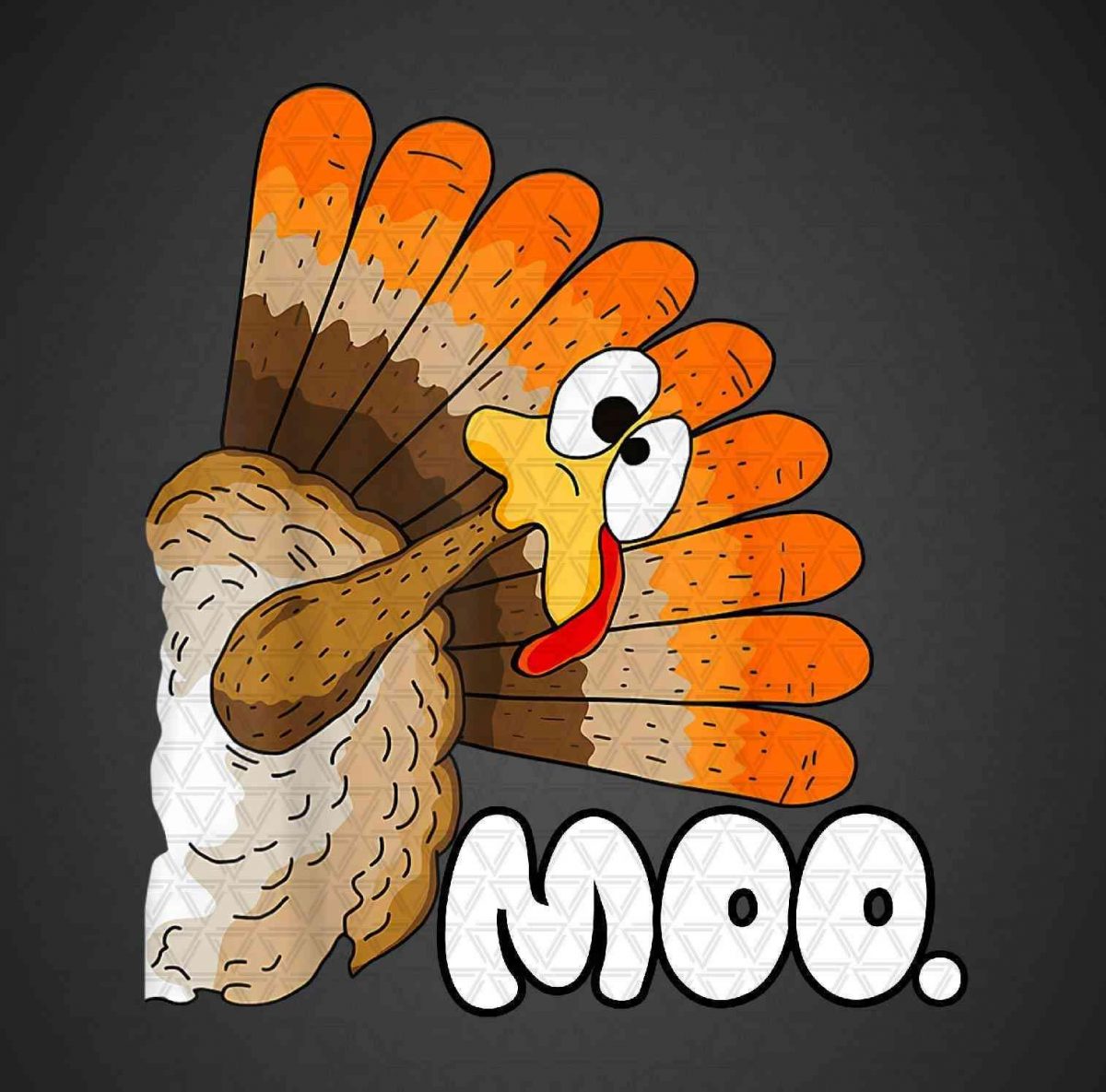 Hilarious Thanksgiving Turkey SVG PNG Sublimation Design