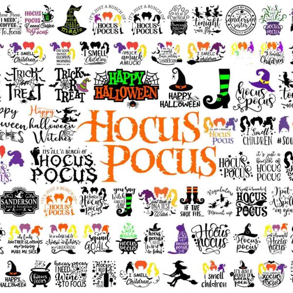 Hocus Pocus Witchy SVG Pack for Cricut Silhouette