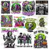 Horror Character PNG Bundle, Beet lejuice Thug Life Png, Horror The Show Time Png, Beetle juice Png