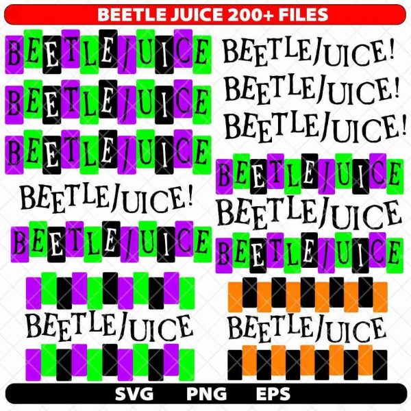 Iconic Beetlejuice SVG Bundle 200 Designs